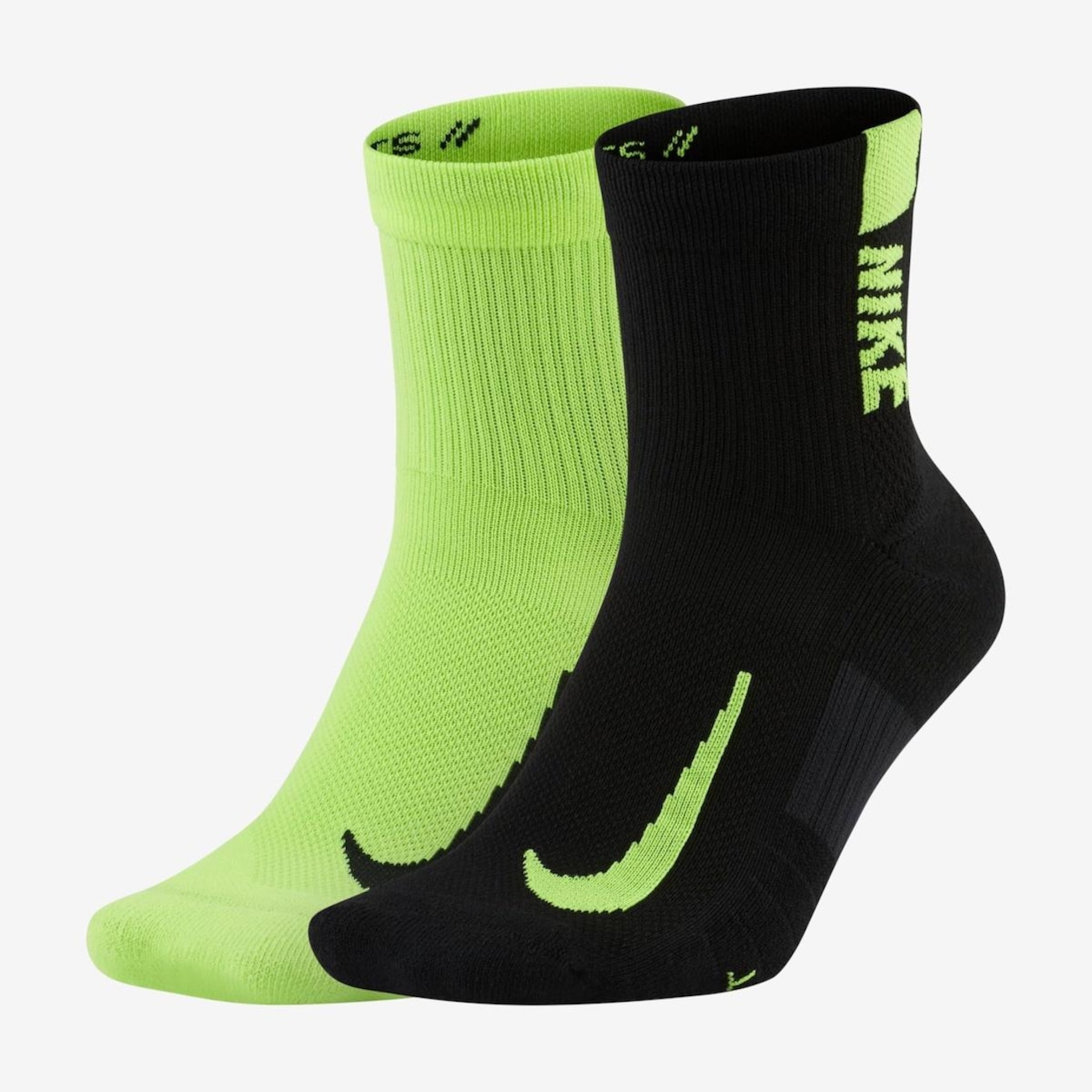 Kit Meias Nike Multiplier com 2 Pares - Adulto - Foto 1