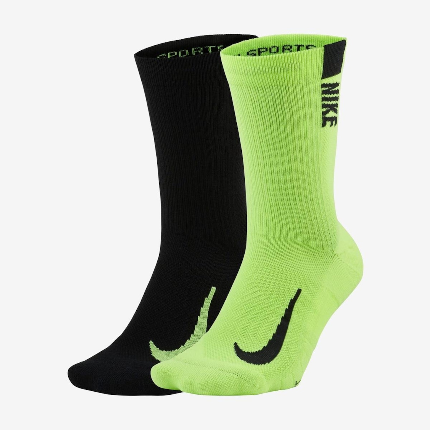 Kit Meias Nike Multiplier com 2 Pares - Adulto - Foto 1