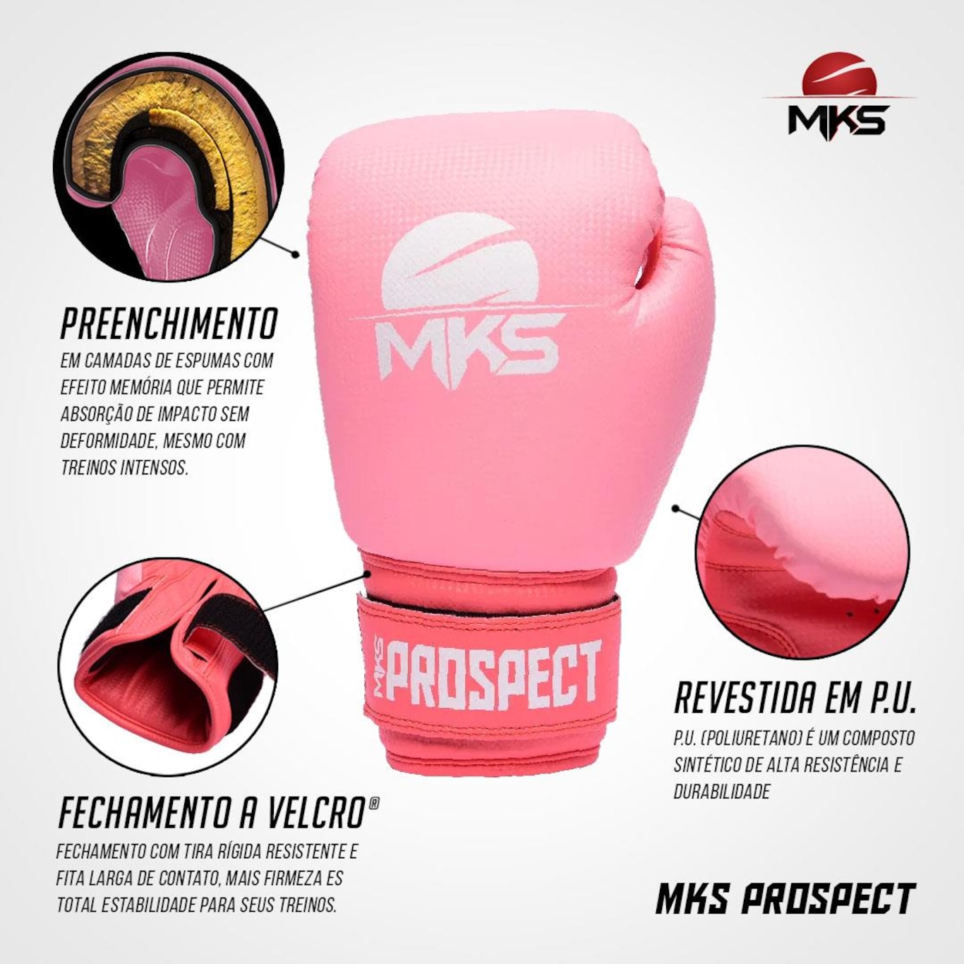 Luva de Boxe Mks New Prospect - Foto 5