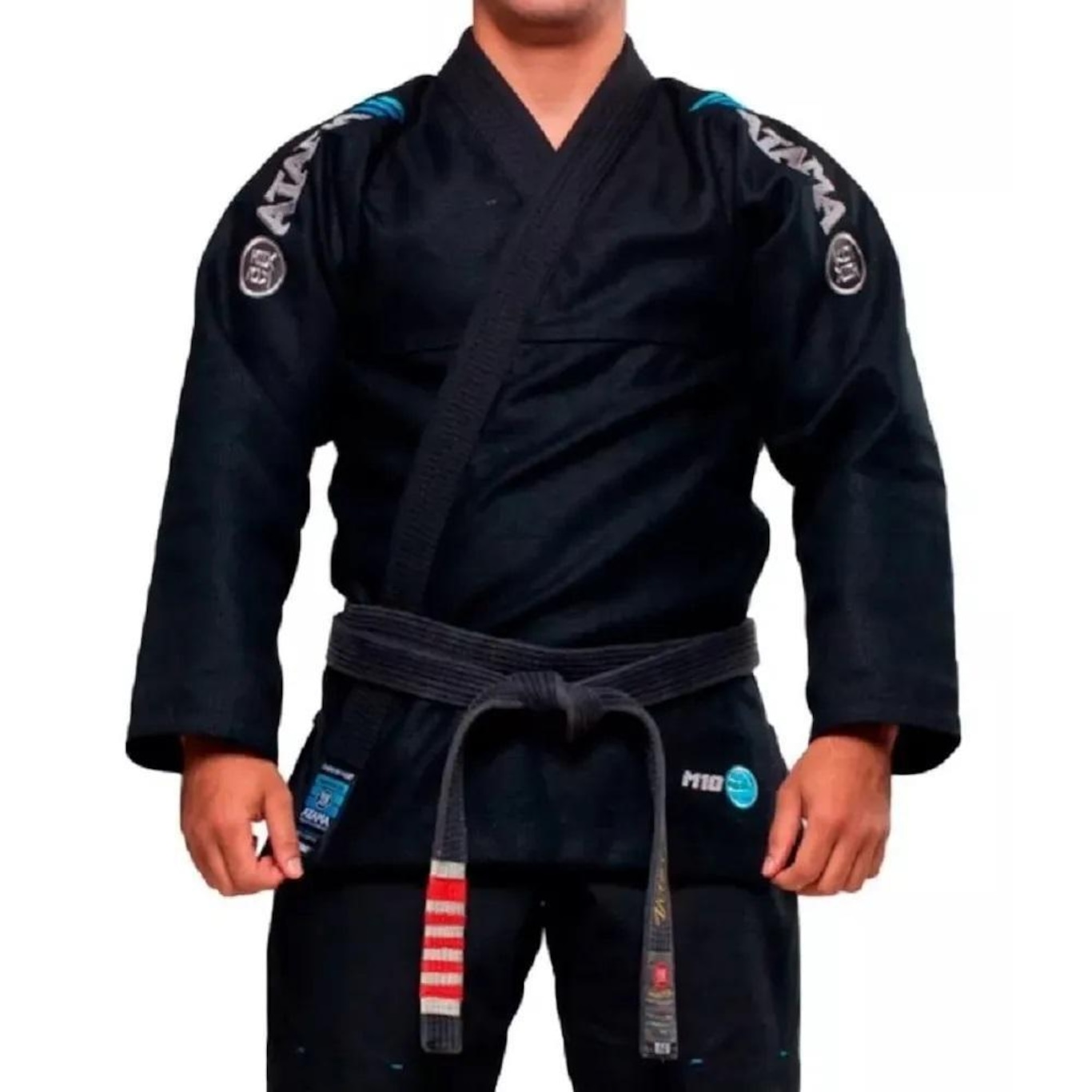 Kimono Atama Jiu-Jitsu Mundial 10 (Preto) Masculino - Foto 1