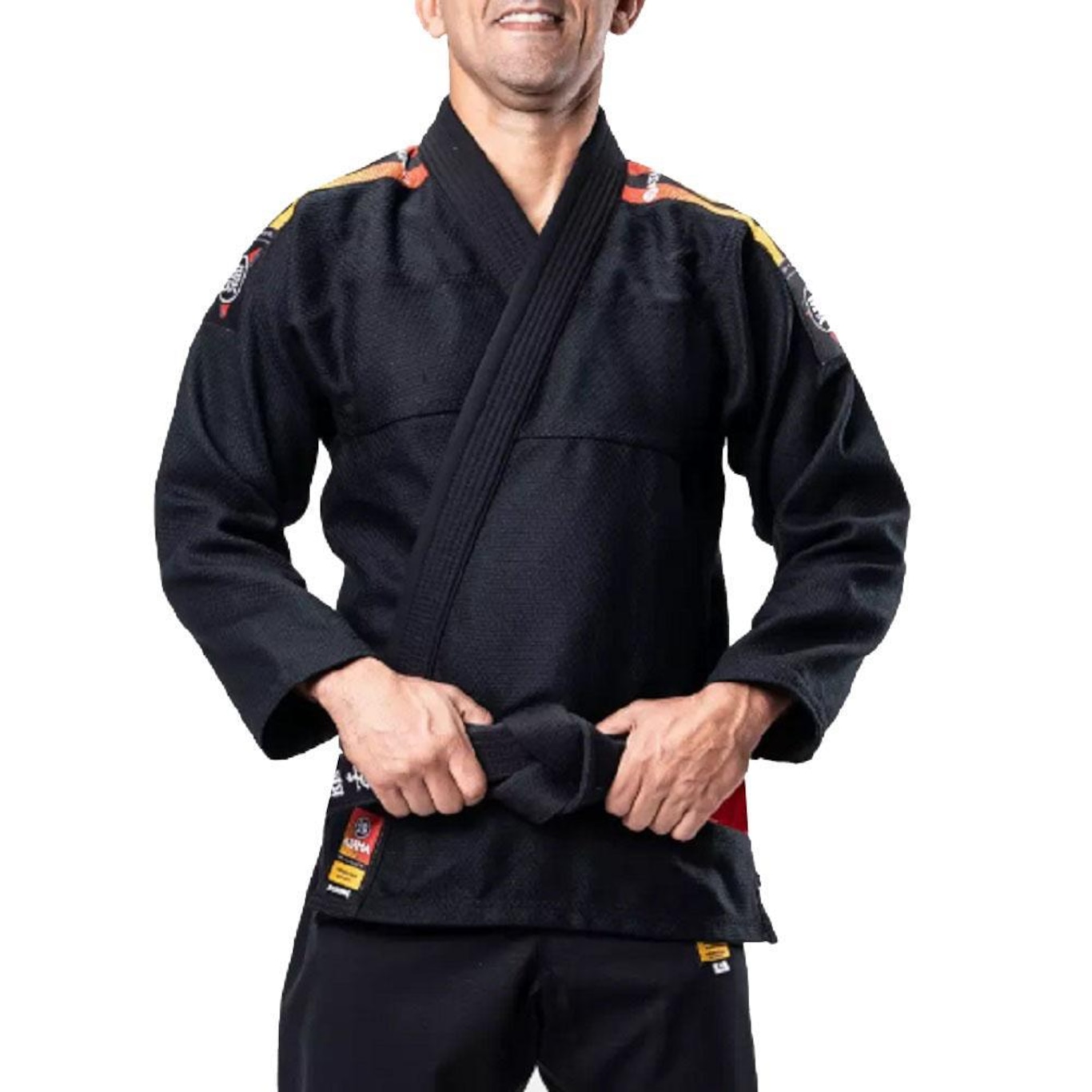 Kimono Atama Jj Ultra Light Sunset Preto Masculino - Foto 1