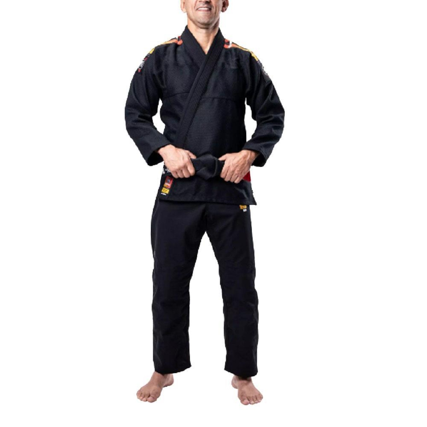 Kimono Atama Jj Ultra Light Sunset Preto Masculino - Foto 5