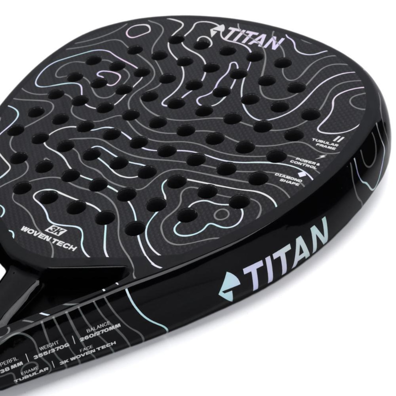 Raquete de Padel Titan Aura Carbon 3K - Foto 2