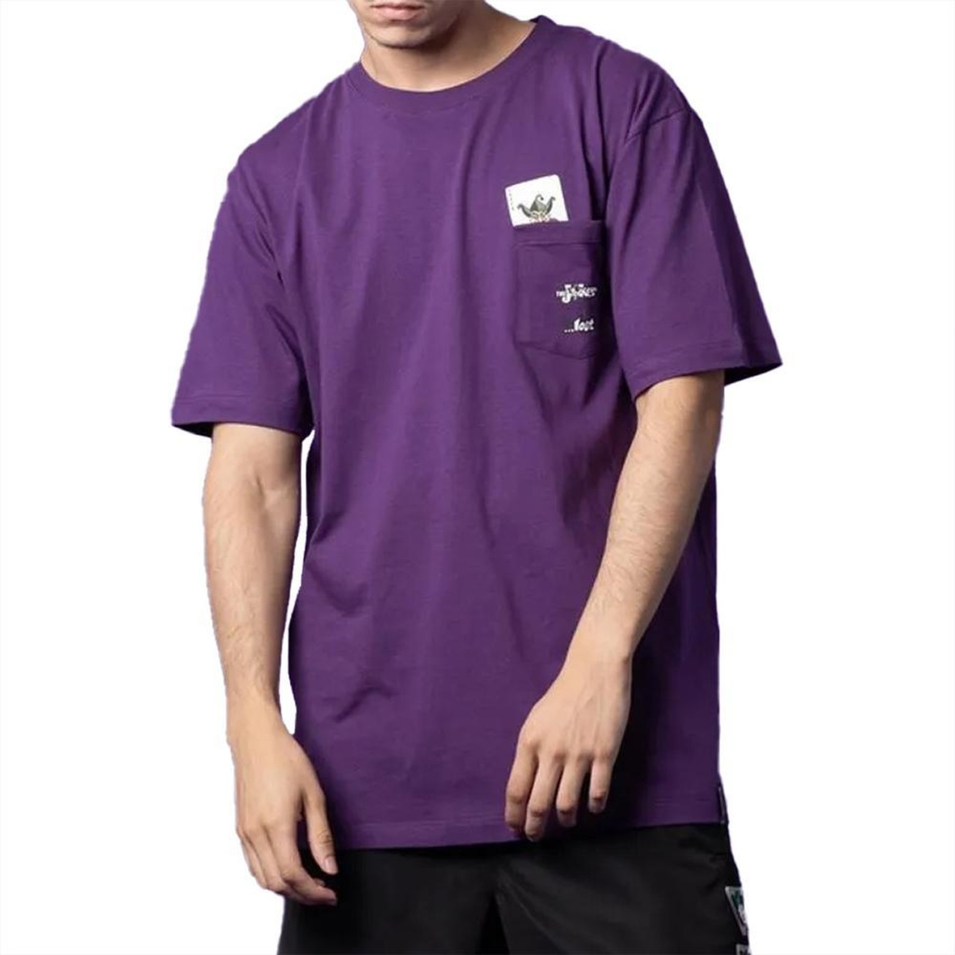 Camiseta Lost Joker Cards Bolso - Masculina - Foto 1