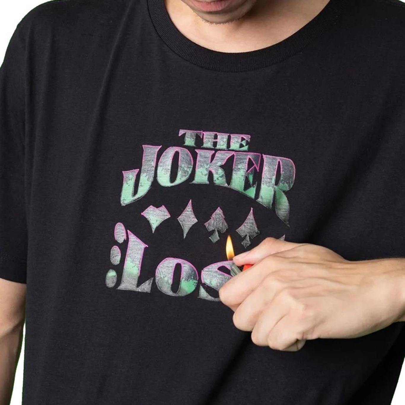 Camiseta Lost Joker Lost Fogo Masculina - Foto 3