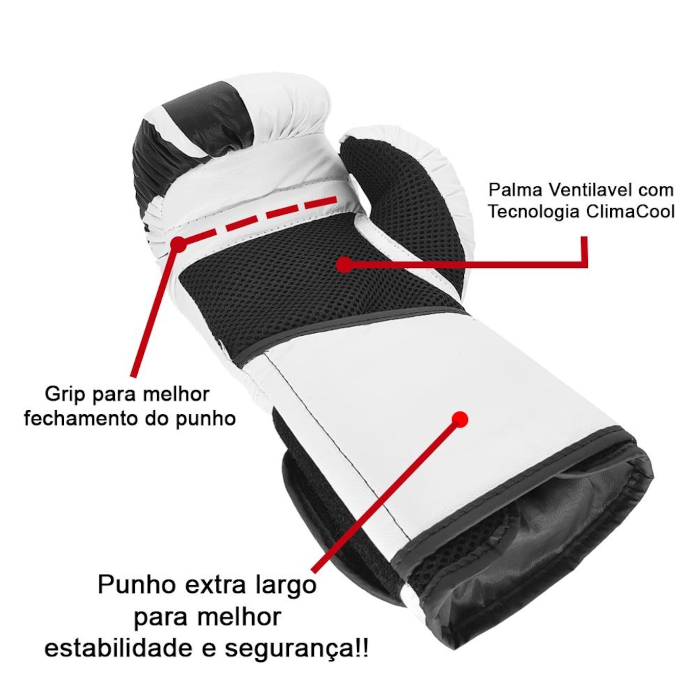 Kit Luva + Boxe + Corda de Pular + Bandagem + Protetor Bucal Spank - Foto 4