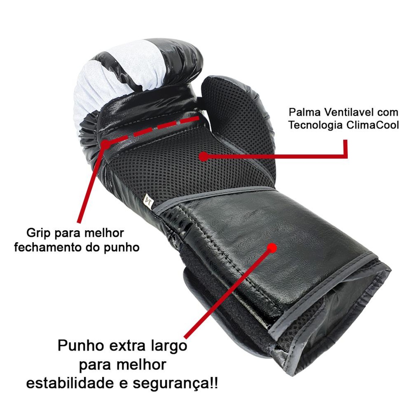 Kit Luva + Boxe + Corda de Pular + Bandagem + Protetor Bucal Spank - Foto 4