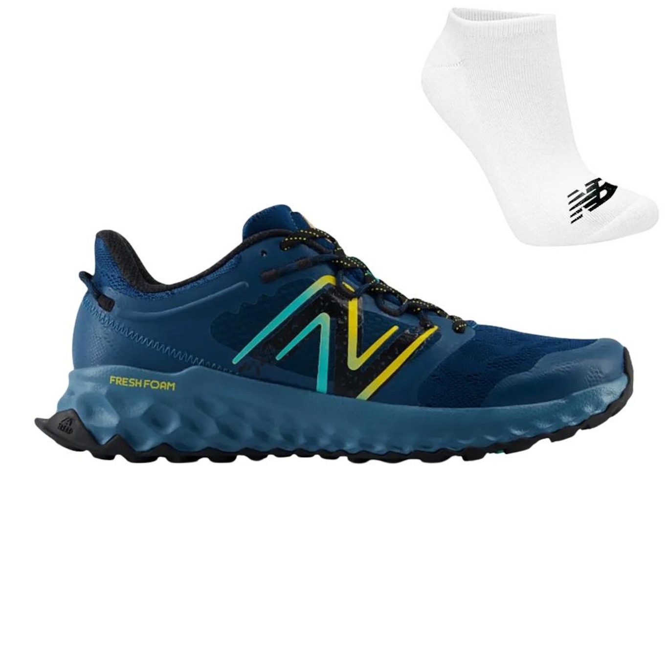 Tênis New Balance Fresh Foam Garoé + Meias - Masculino - Foto 1