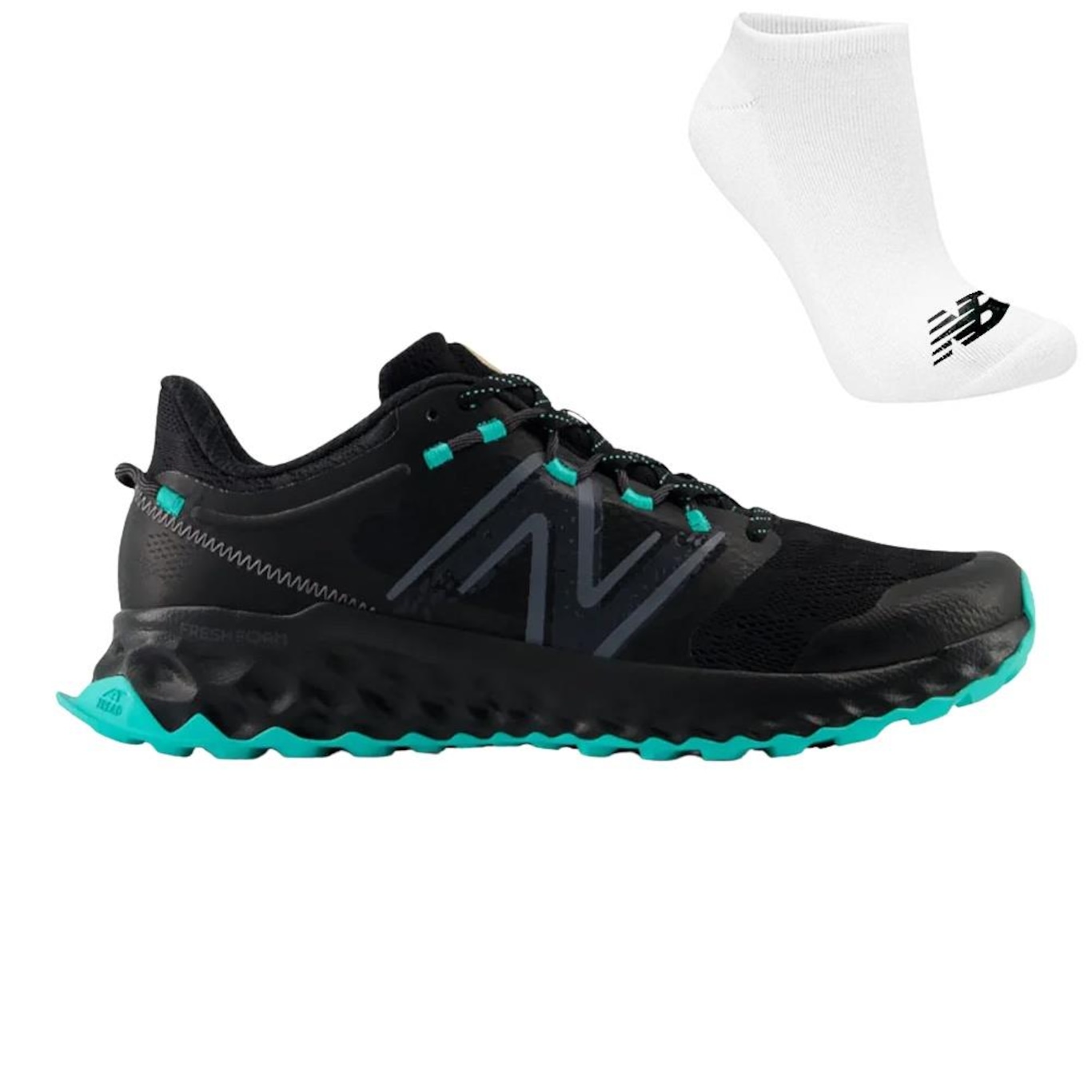 Tênis New Balance Fresh Foam Garoé + Meias - Masculino - Foto 1