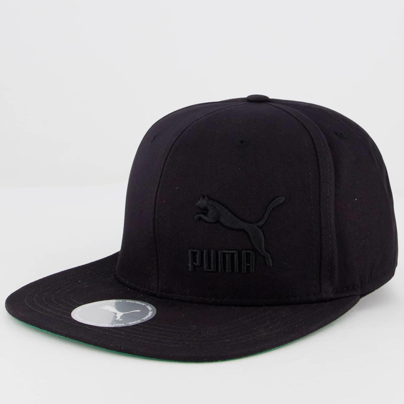 Boné Puma Colourblock Cap Preto - Foto 1