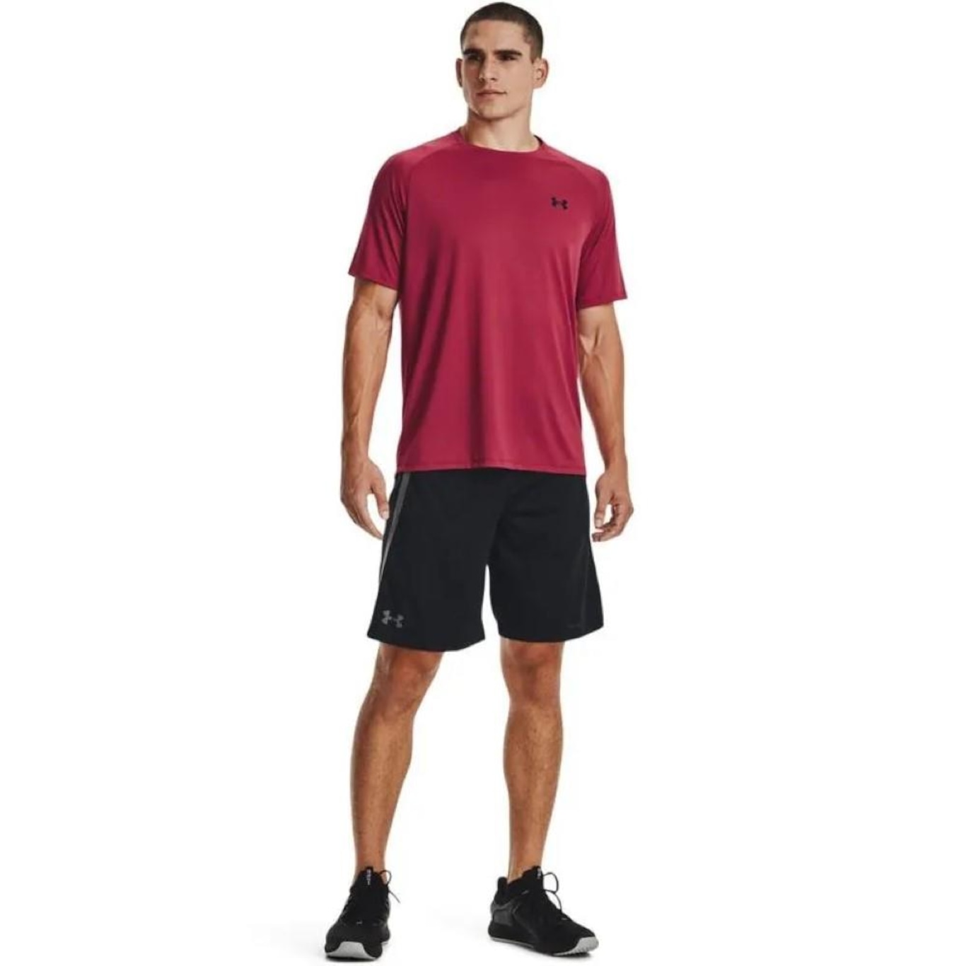 Camiseta Under Armour Tiger Tech 2.0 Masculina - Vinho - Foto 3