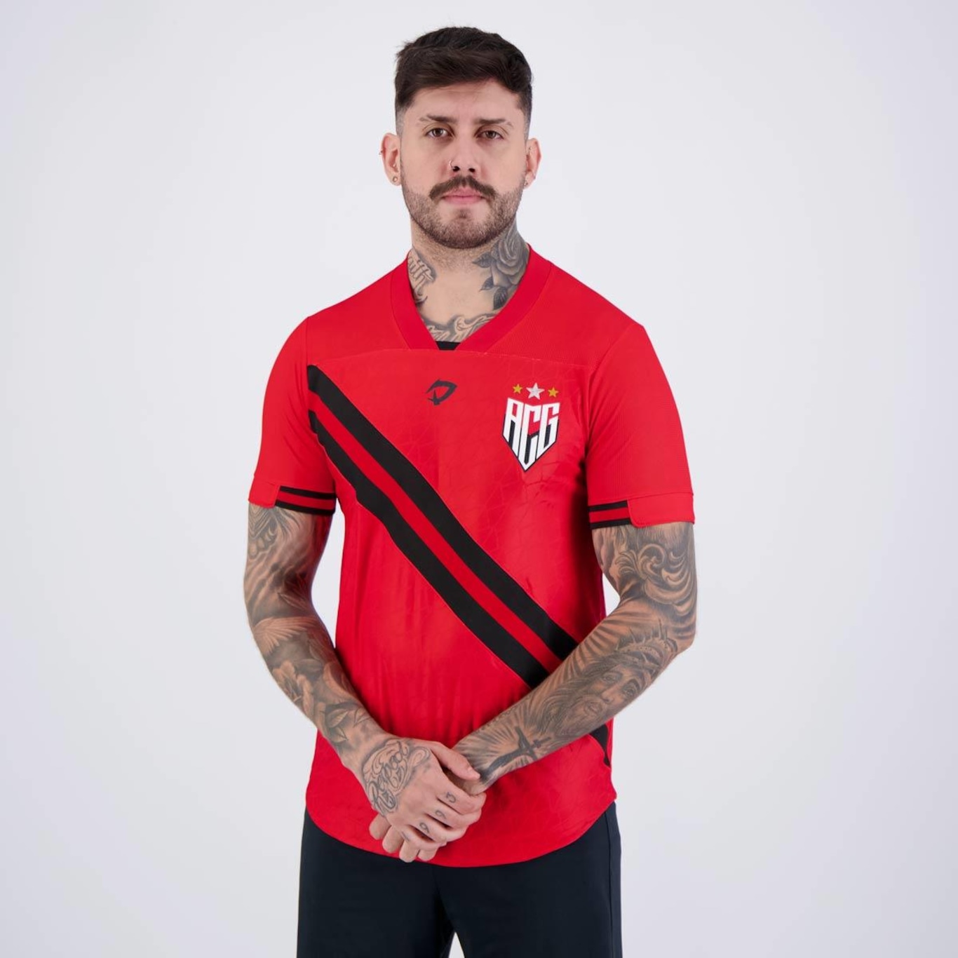 Camisa Premium do Atlético Goianiense I 2024 Dragão - Masculina - Foto 3