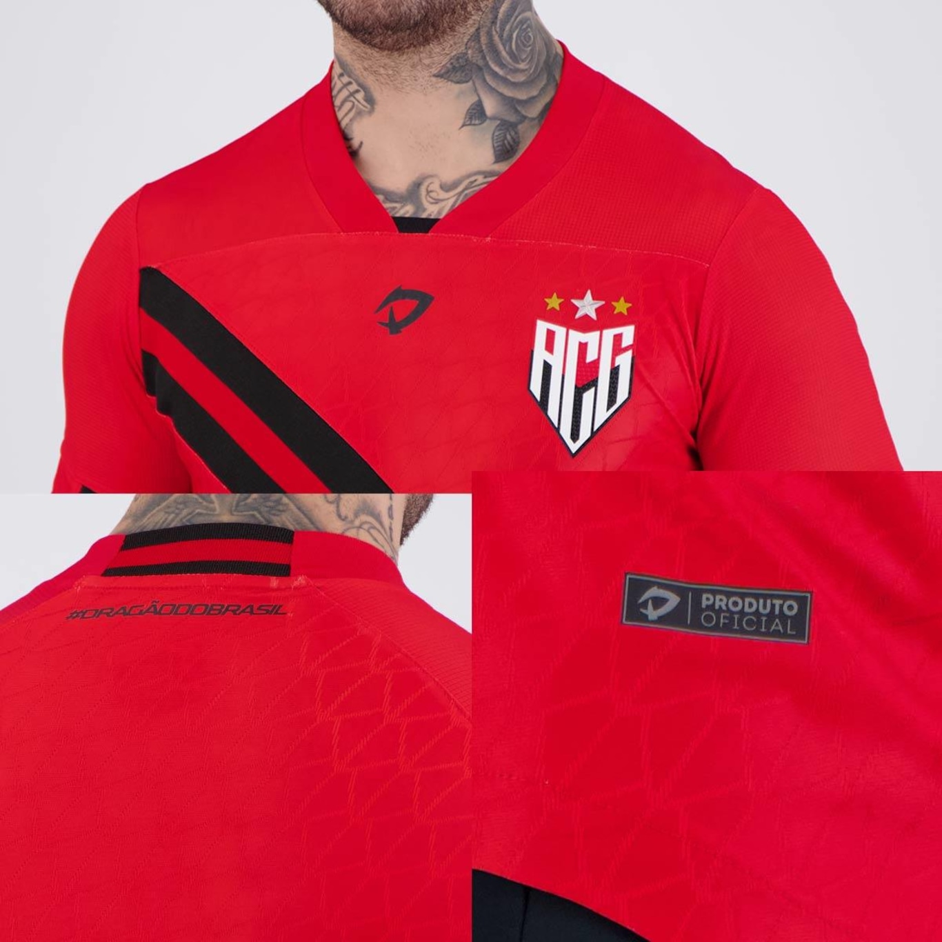 Camisa Premium do Atlético Goianiense I 2024 Dragão - Masculina - Foto 5