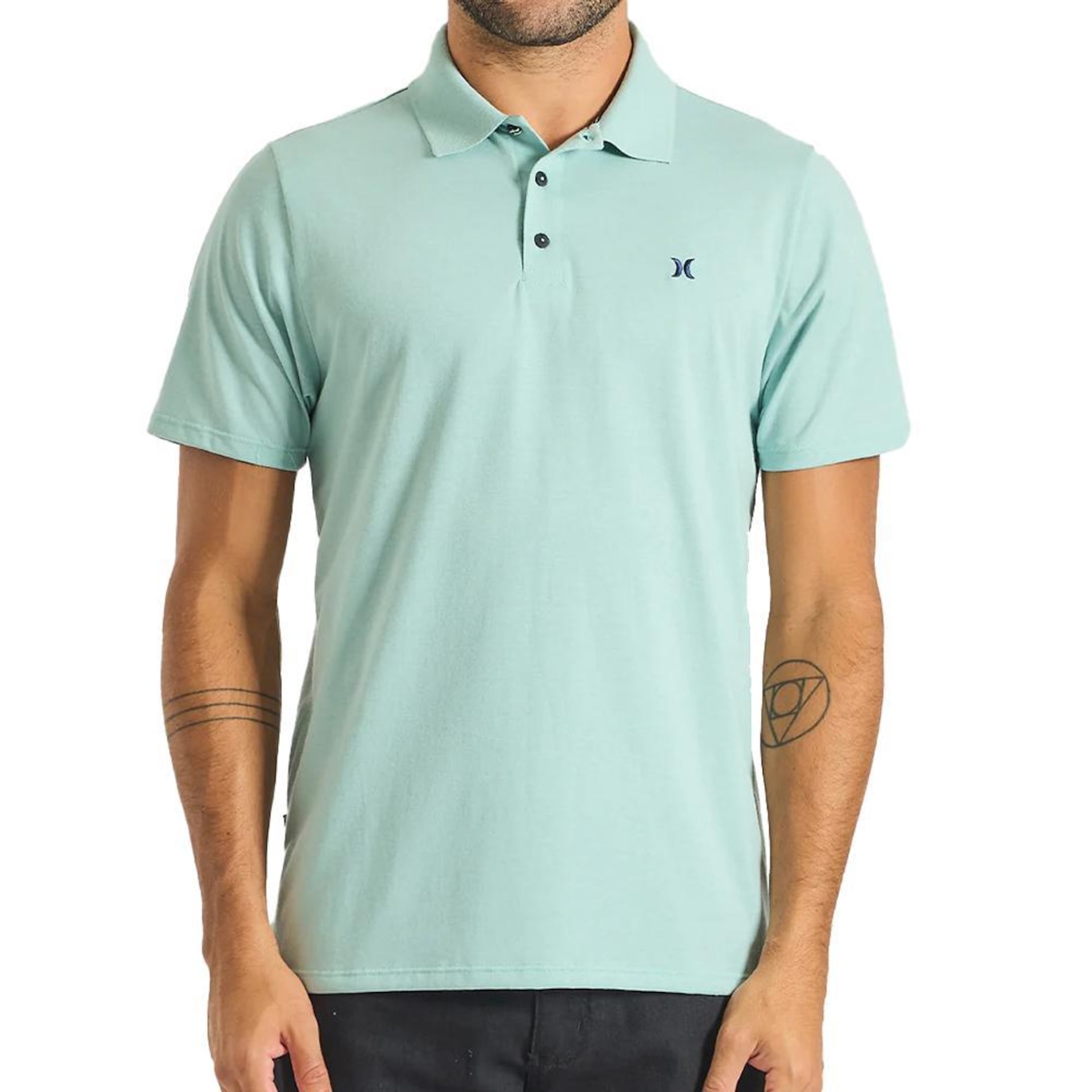 Camisa Polo Hurley Melange Masculina - Foto 1