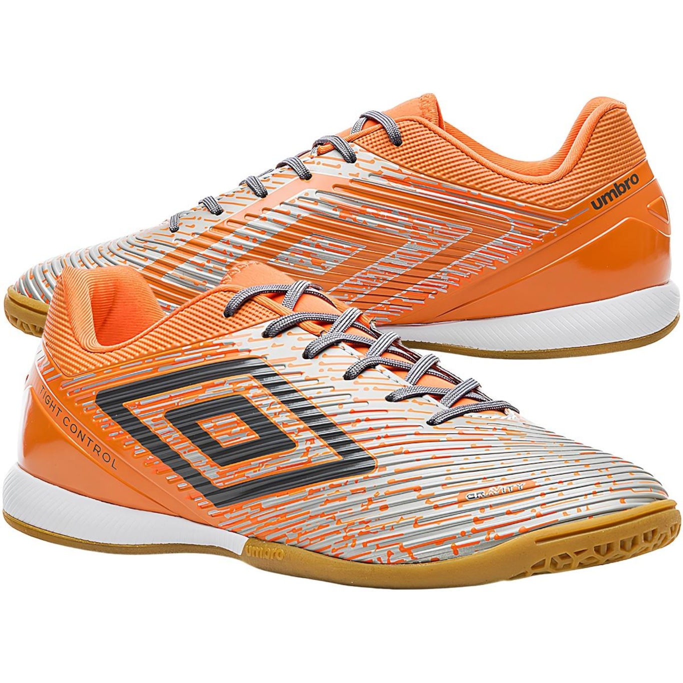 Chuteira Futsal Umbro Gravity + Meião - Masculina - Foto 4