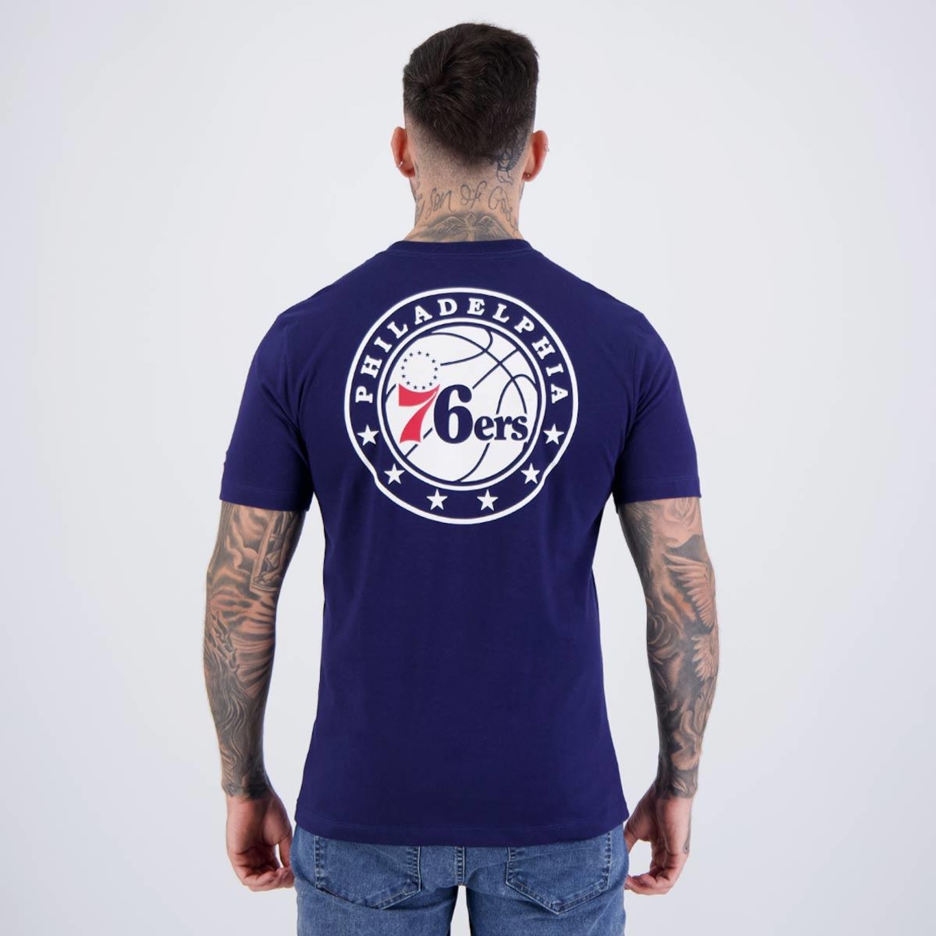 Camiseta New Era Nba Philadelphia 76Ers Core - Masculina - Foto 4