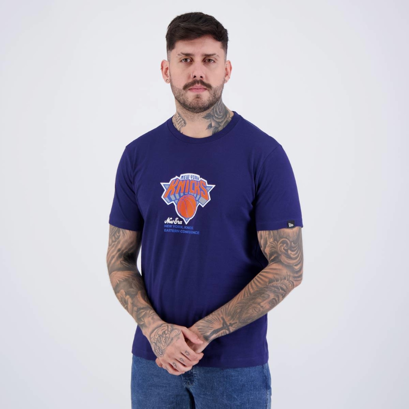 Camiseta New Era Nba New York Knicks - Masculina - Foto 3