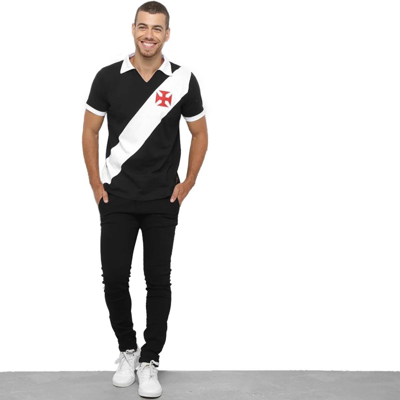 Camisa Polo Braziline Vasco Paris - Masculina - Foto 3