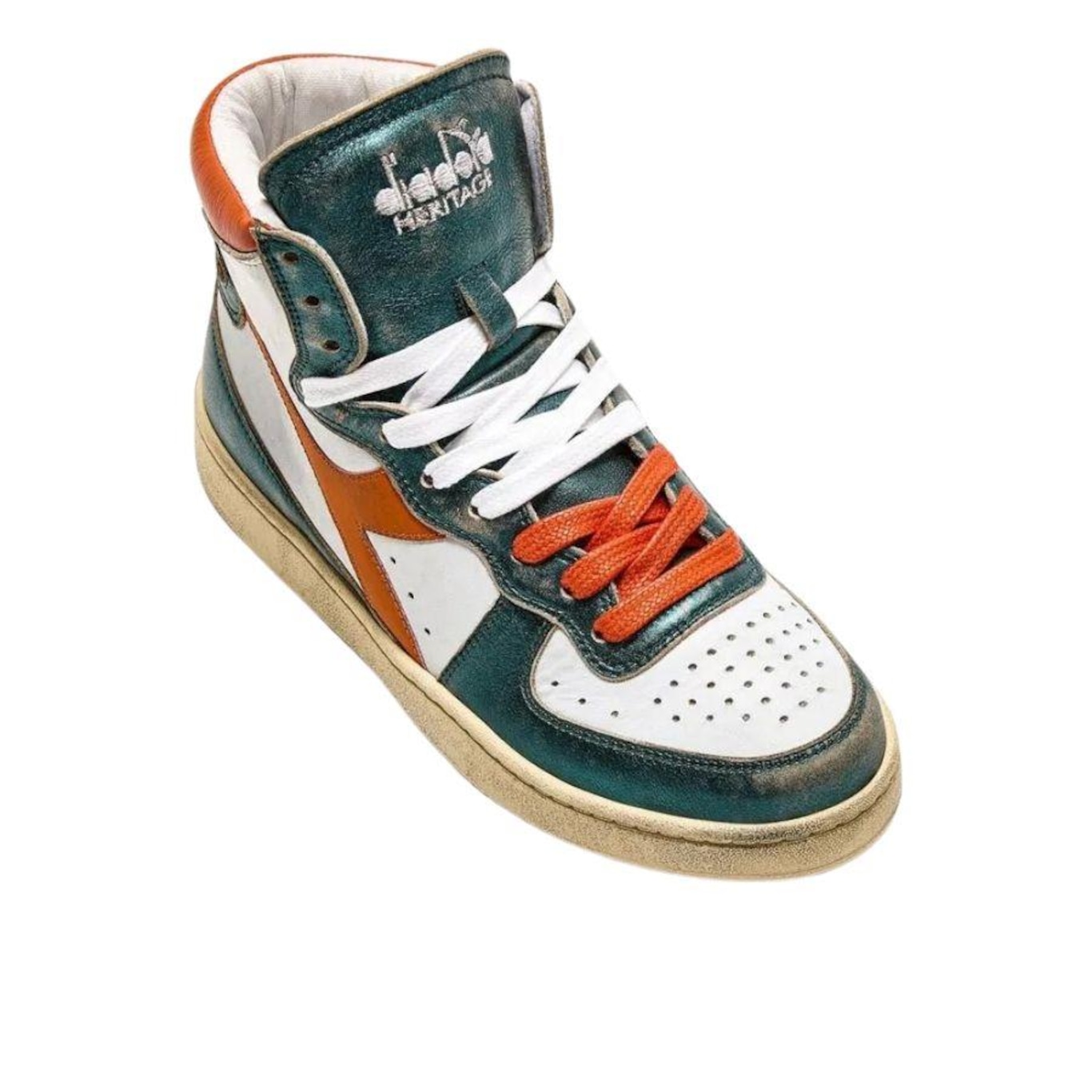 Tênis Diadora Mi Basket Metal Mix Used Itália - Unissex - Foto 2