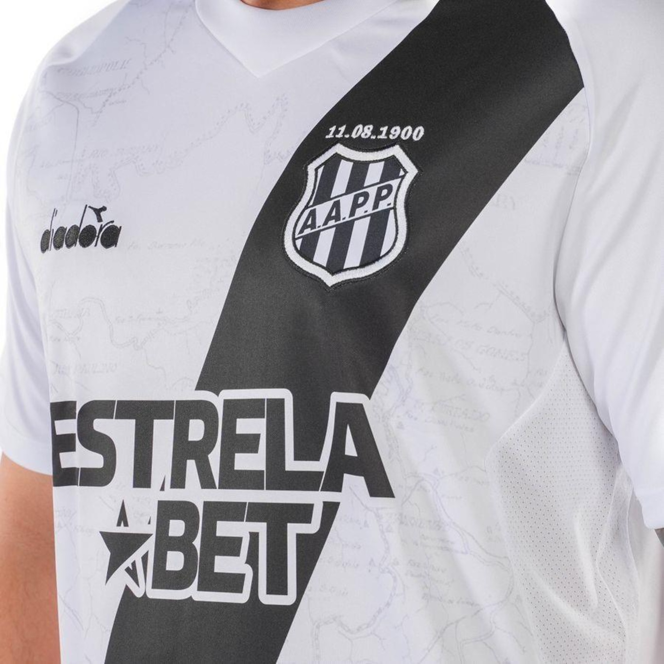 Camisa da Ponte Preta Oficial Torcedor 1 Diadora - Masculina - Foto 4