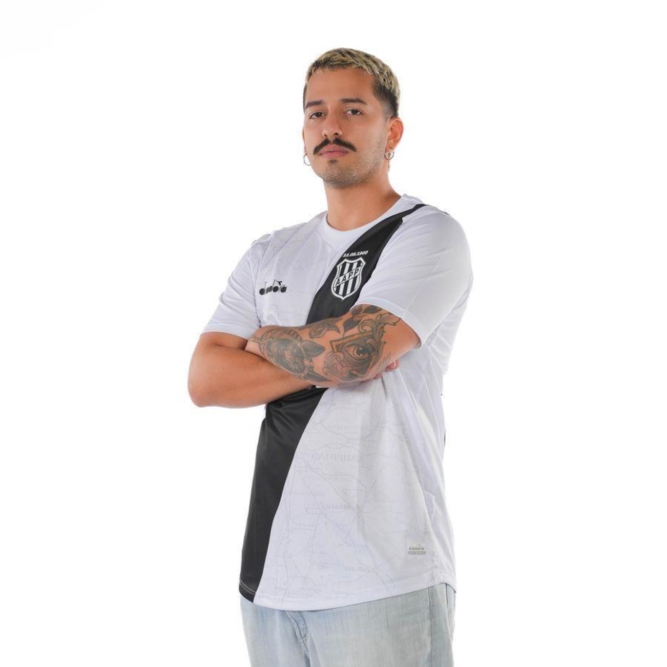 Camisa da Ponte Preta Oficial Jogo 1 Diadora - Masculina - Foto 3