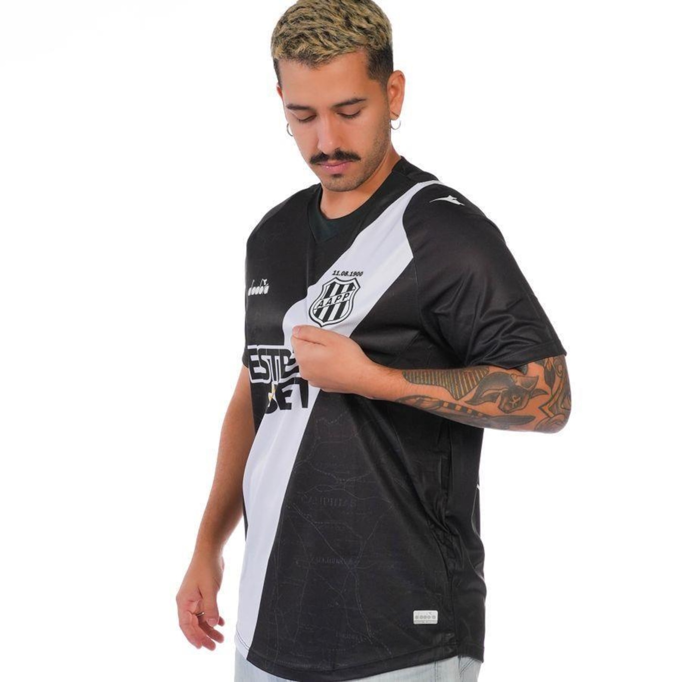 Camisa da Ponte Preta Oficial Jogo 2 Diadora - Masculina - Foto 3