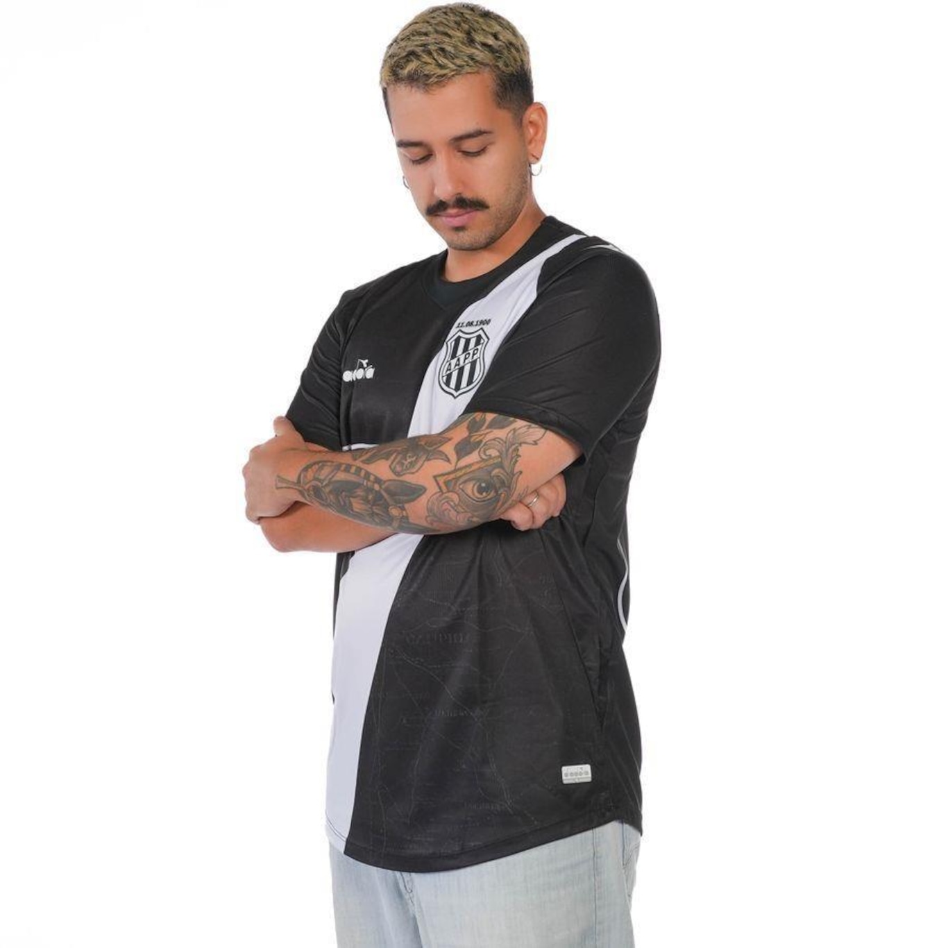 Camisa da Ponte Preta Oficial Jogo 2 Diadora - Masculina - Foto 4