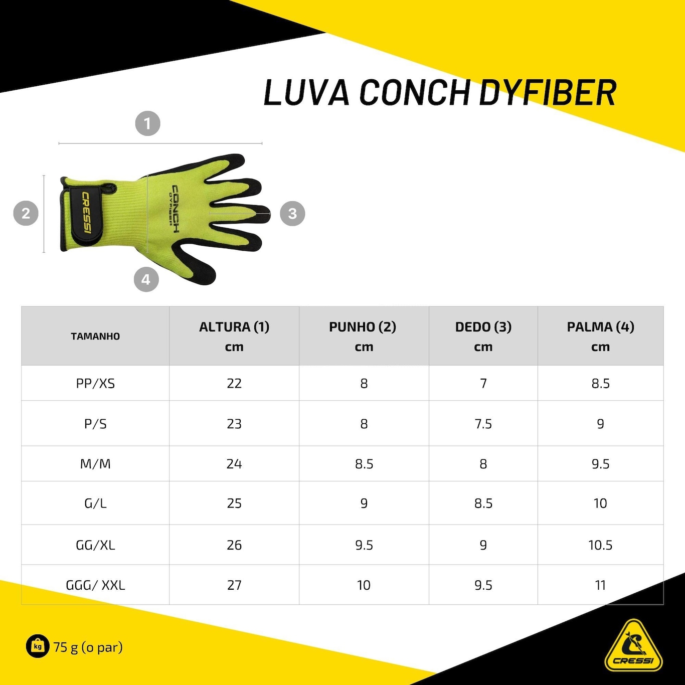 Luva Cressi Conch Dyfiber - Adulto - Foto 4