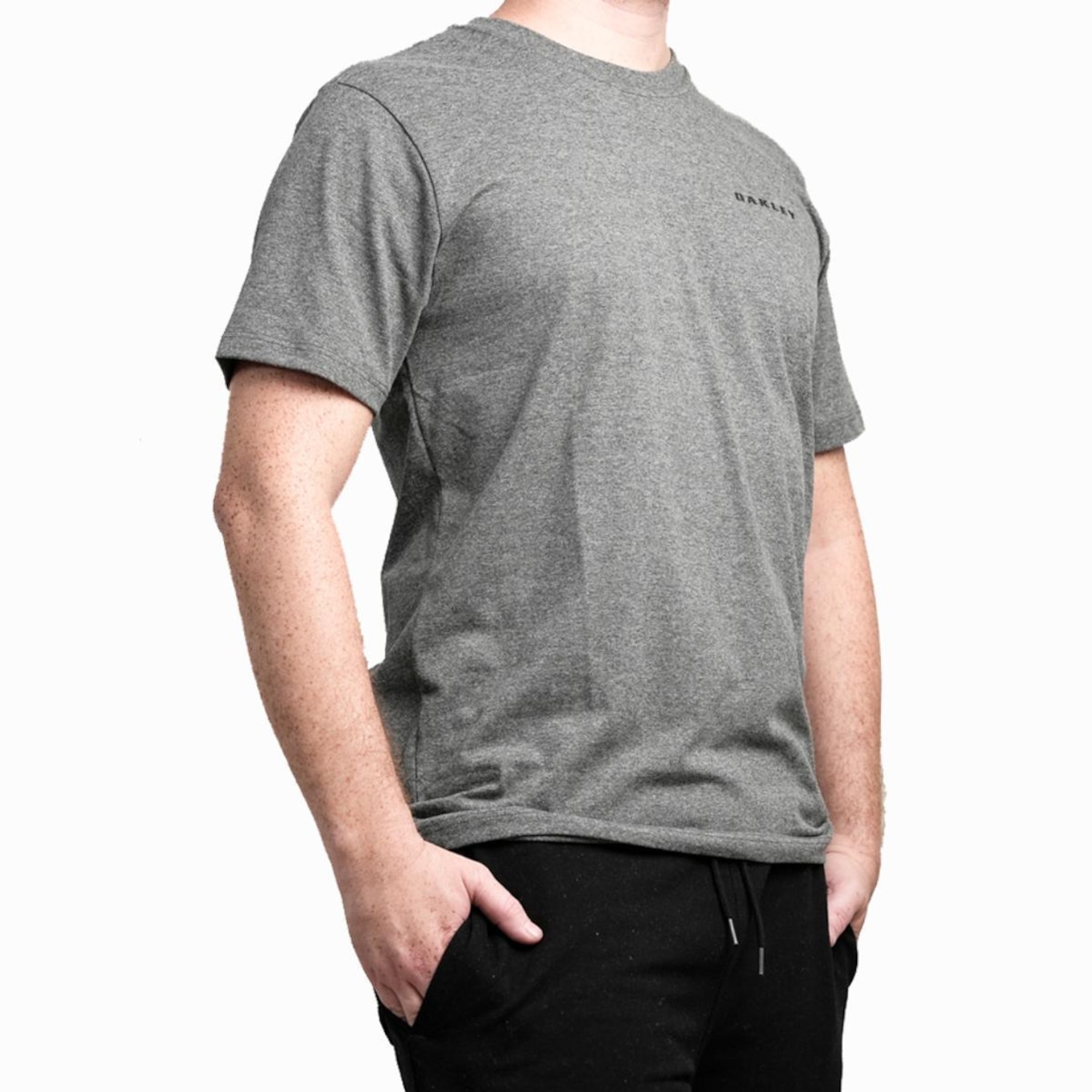 Camiseta Oakley Ellipse Heritage Tee - Masculina - Cinza - Foto 1