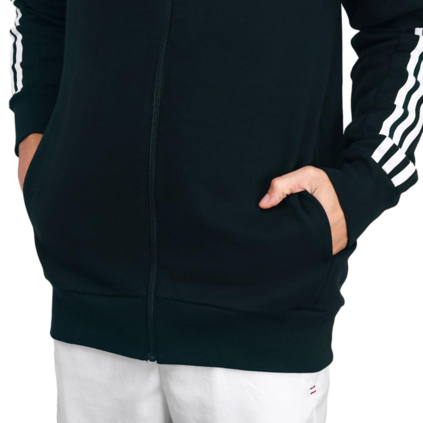 Jaqueta adidas com Capuz Essentials 3-Stripes Feminina - Foto 5