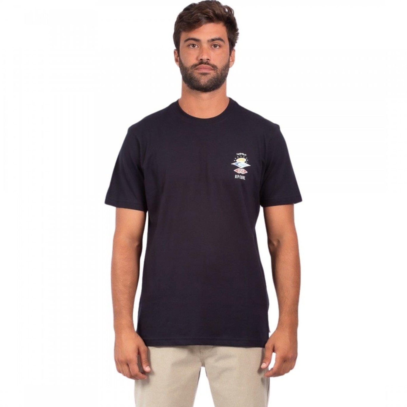 Camiseta Rip Curl Search Icon - Masculina - Foto 1