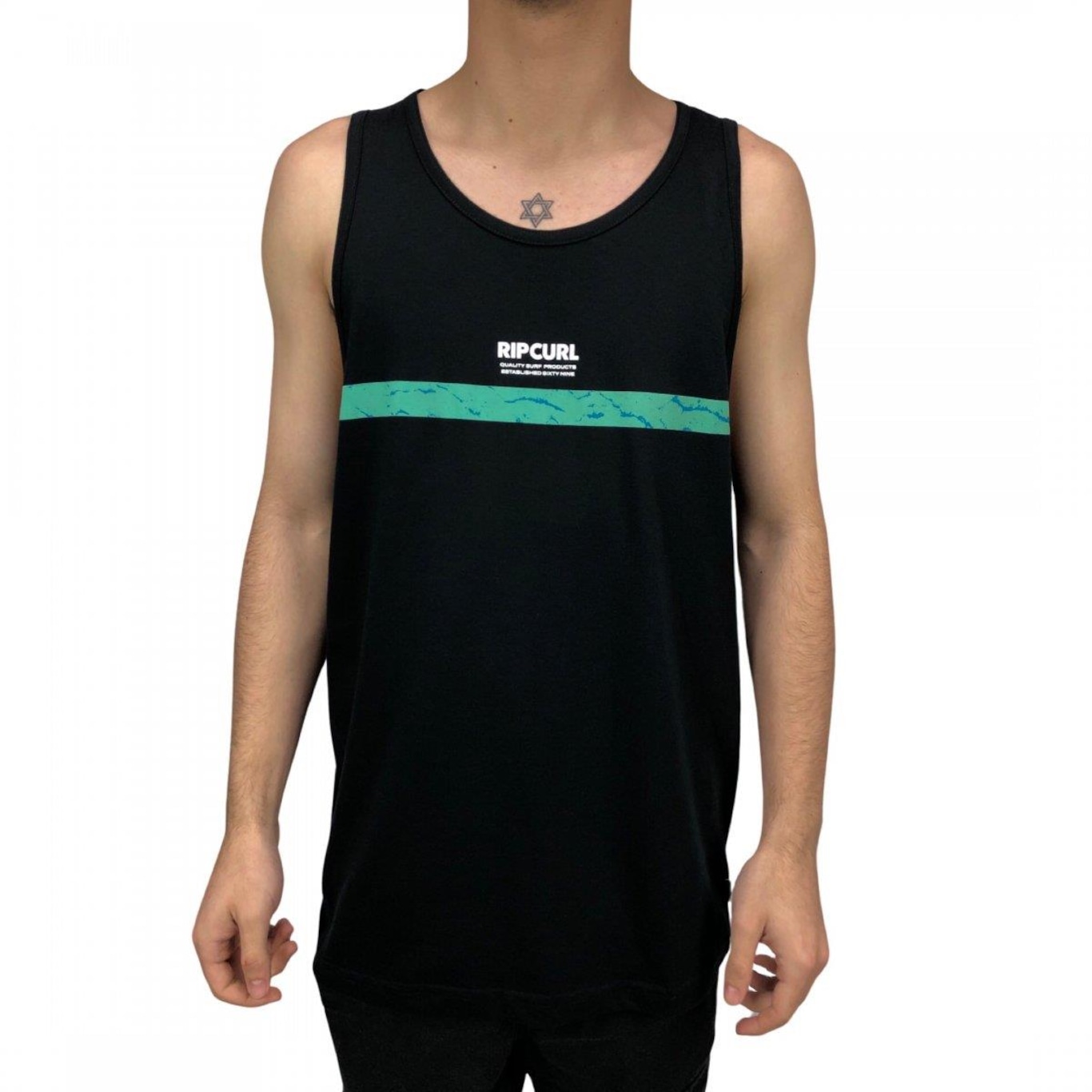 Camiseta Regata Rip Curl Gabe Stripes - Masculina - Foto 2