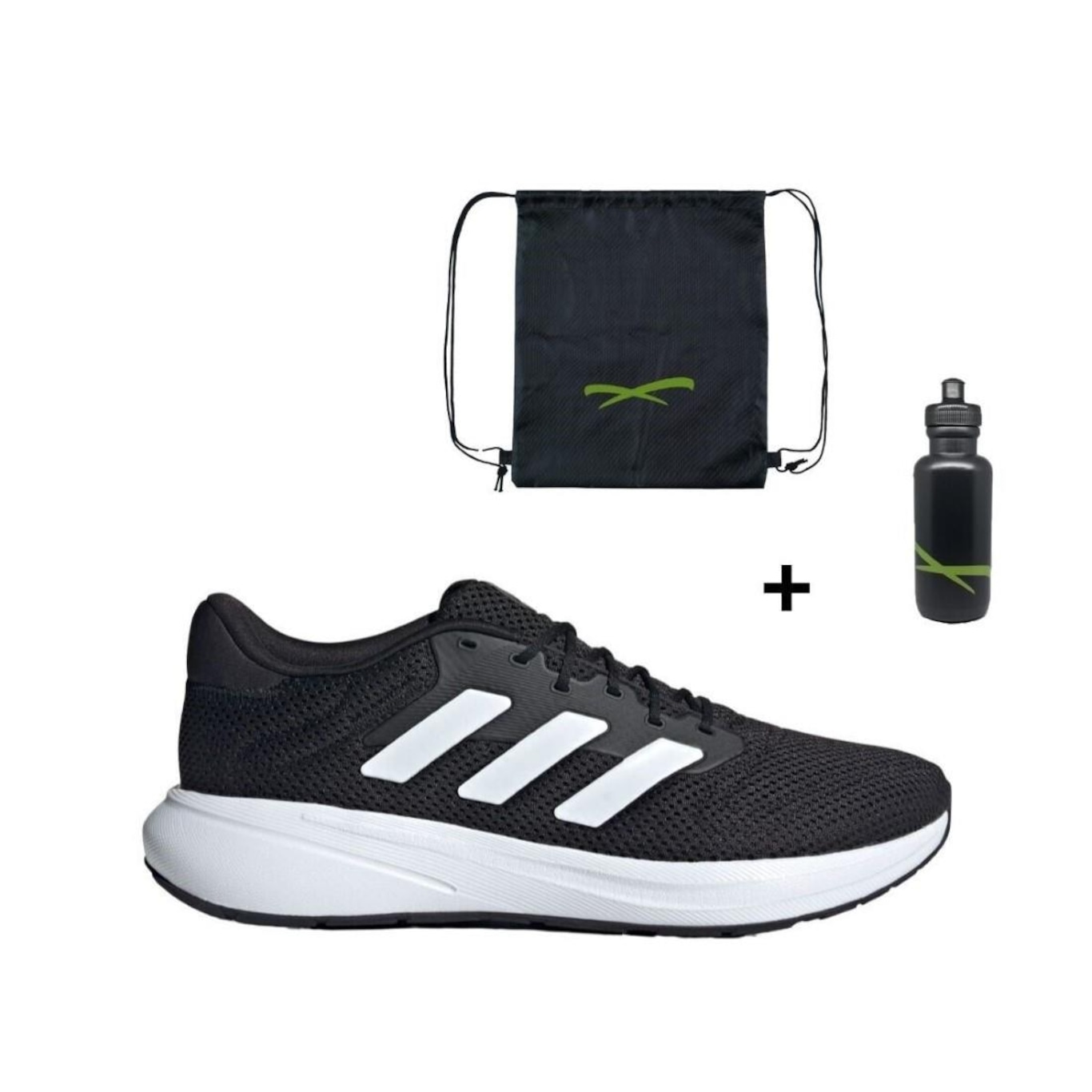 Kit Tênis adidas Response Runner Masculino + Mochila + Garrafinha - Foto 1