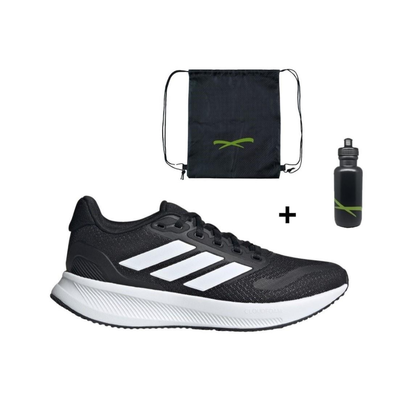 Kit Tênis adidas Runfalcon 5 Feminino + Mochila + Garrafinha - Foto 1