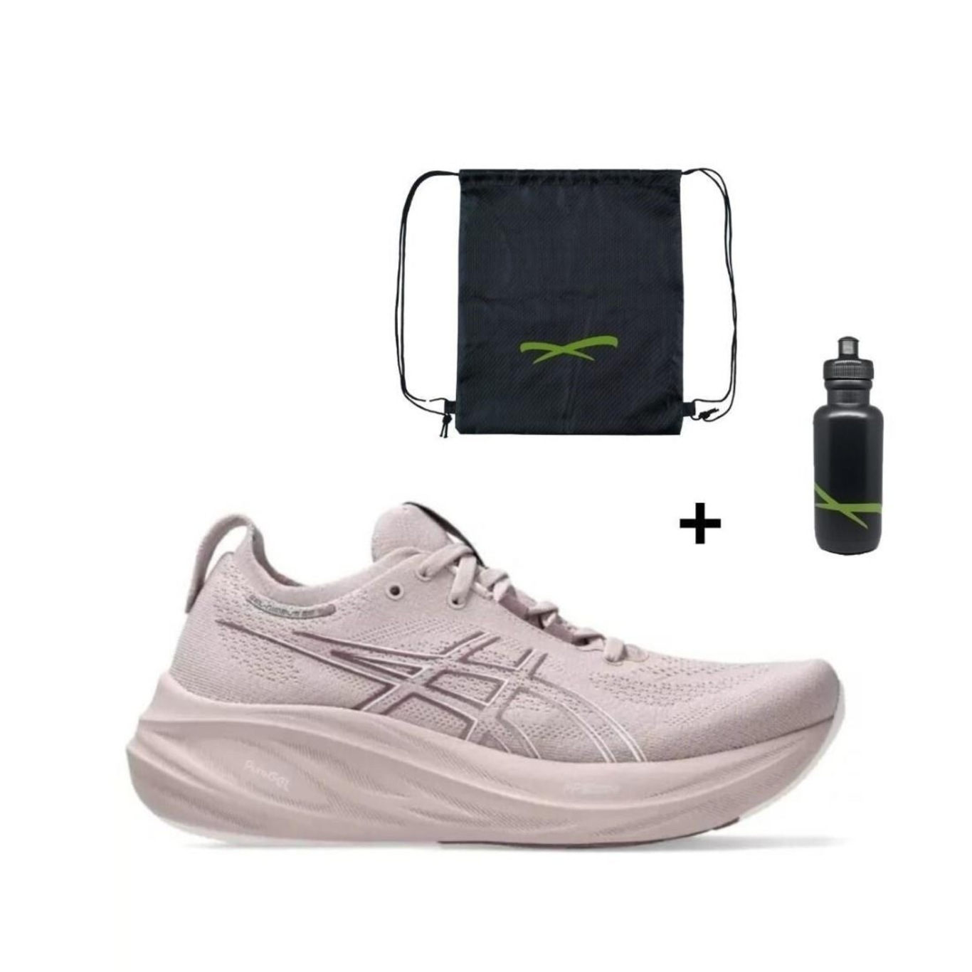 Kit Tênis Asics Gel-Nimbus 26 Feminino + Mochila + Garrafinha - Foto 1