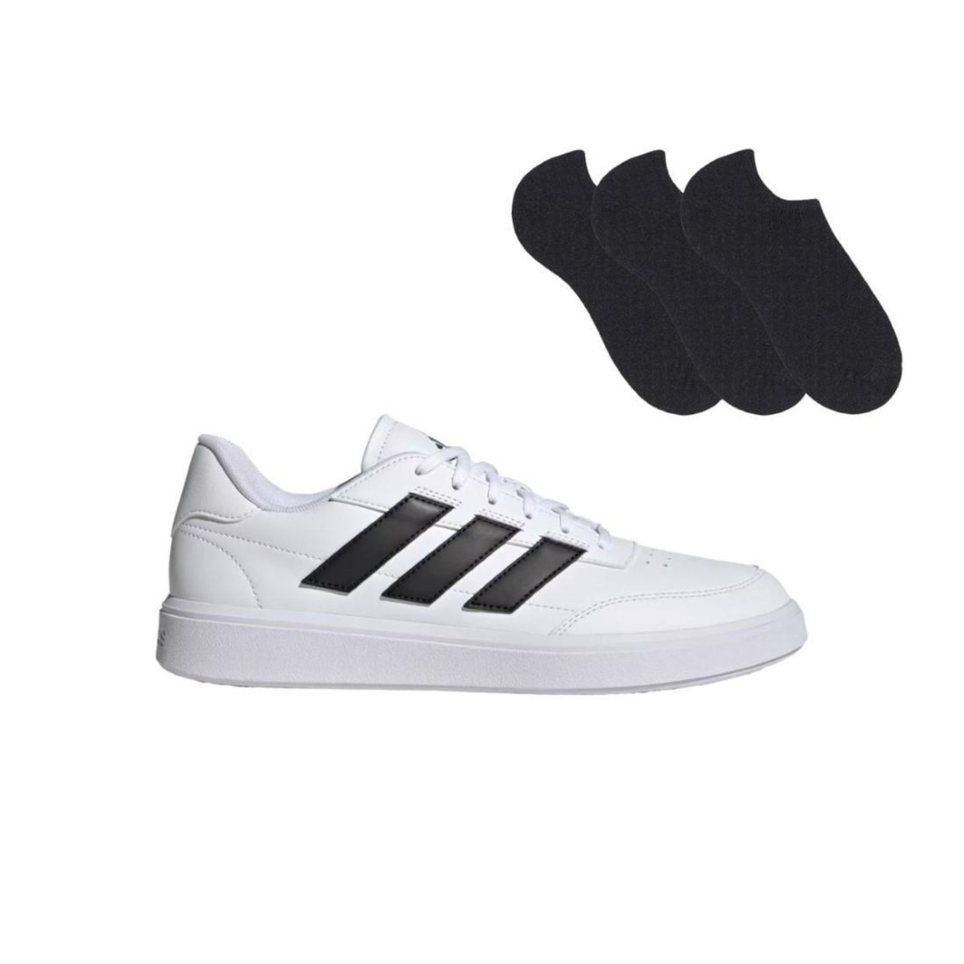 Kit Tênis adidas Courtblock Masculino + 3 Pares de Meias - Foto 1