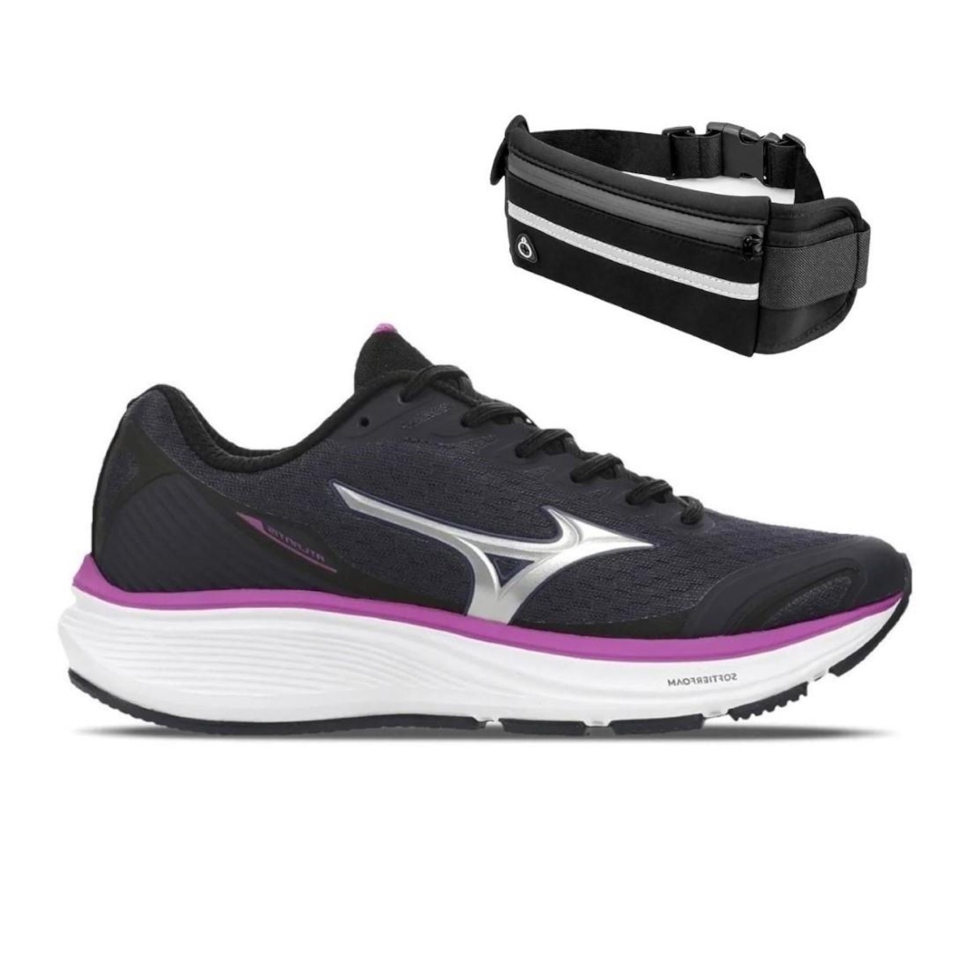 Kit Tênis Mizuno Atlantis Feminino + Pochete de Corrida - Foto 1