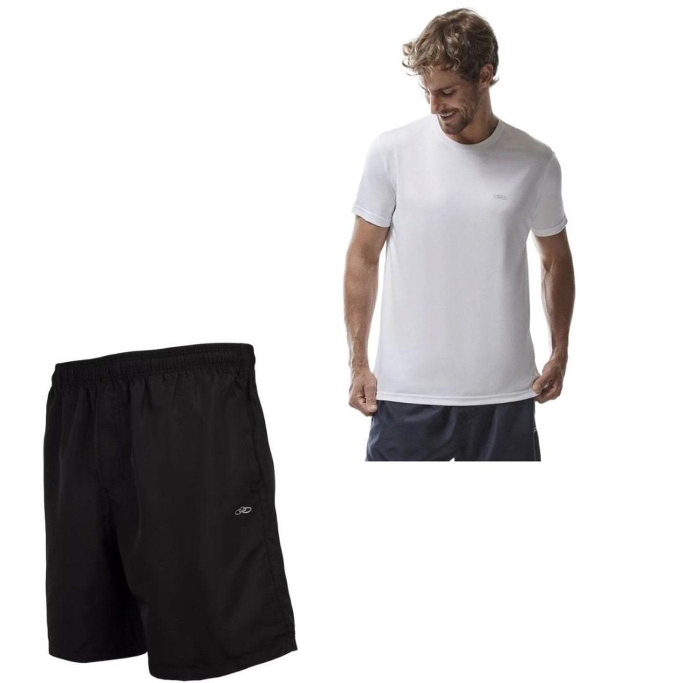 Kit Camiseta + Bermuda Olympikus Essential Masculina - Foto 1