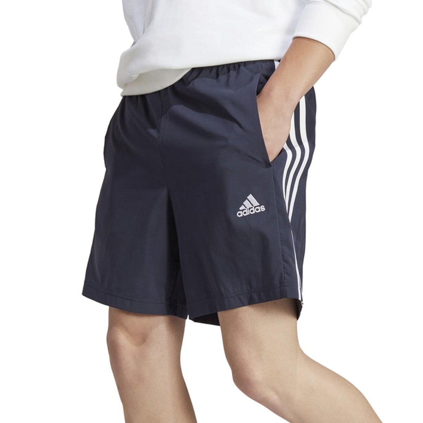 Shorts adidas Chelsea Essentials 3 Stripes Masculino - Foto 1