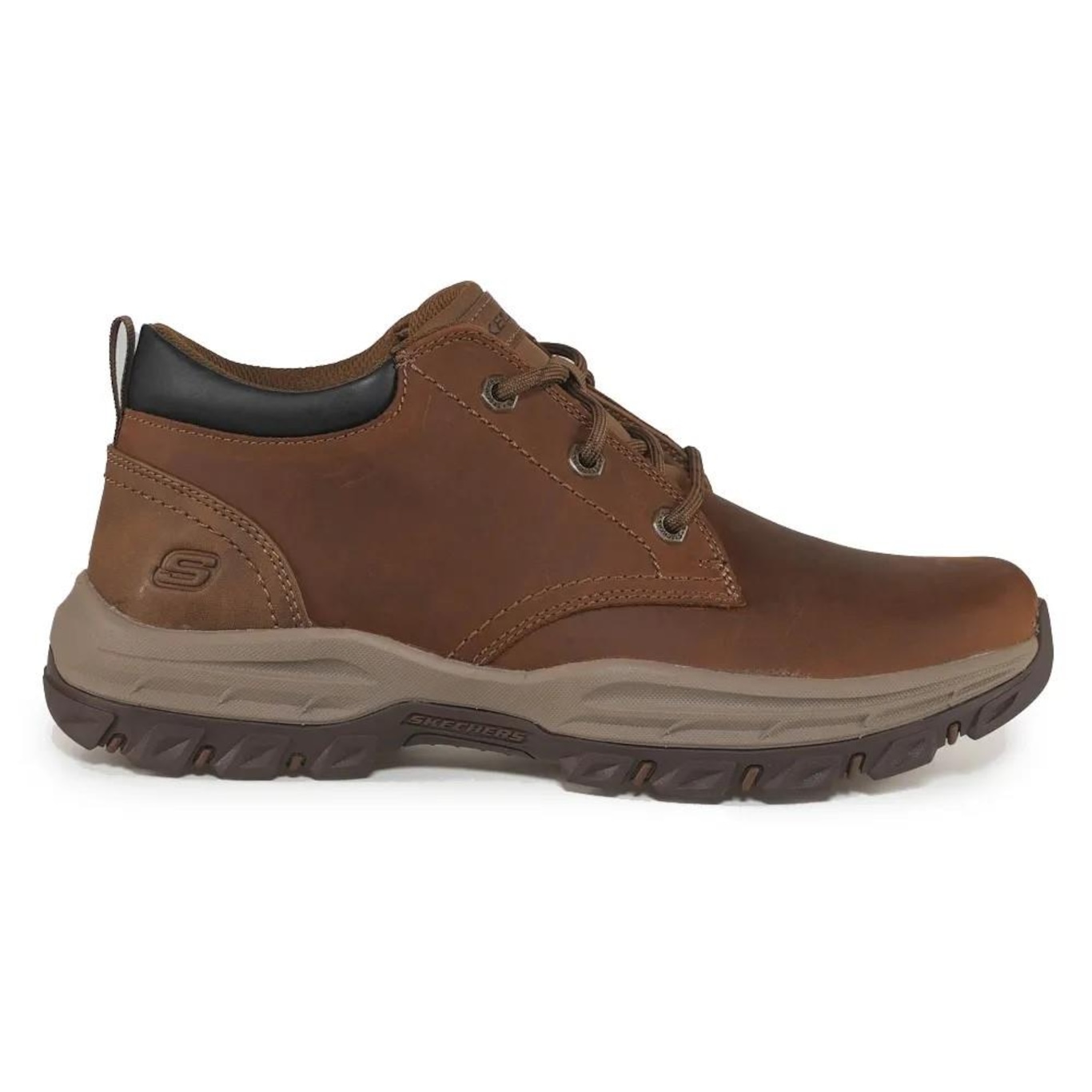 Bota Skechers Ankle Boot Leather - Masculina - Foto 1