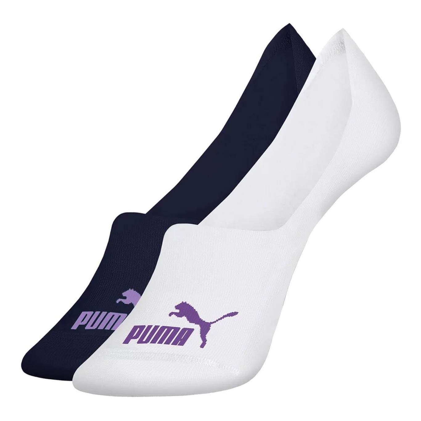 Kit 4 Pares de Meias Puma Sapatilha Invisível Feminina - Foto 3