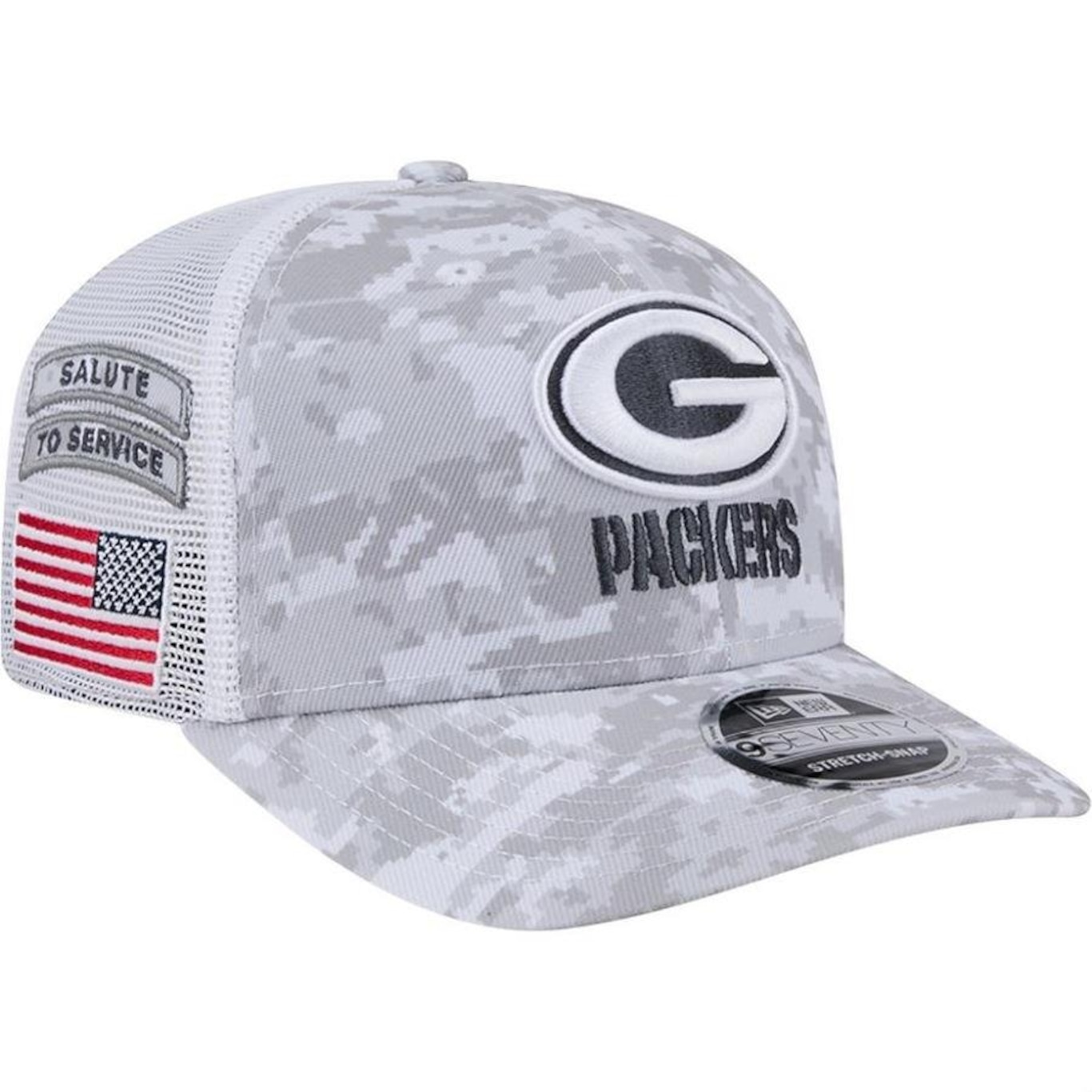 Boné New Era 970 Green Bay Packers Salute To Service - Snapback - Adulto - Foto 4