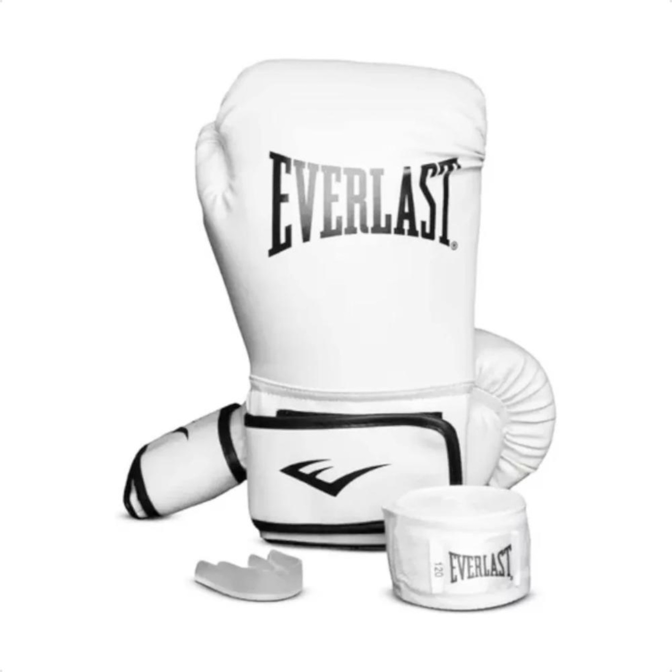 Kit de Treino Everlast Core com Luvas + Bandagem + Protetor Bucal - Foto 1