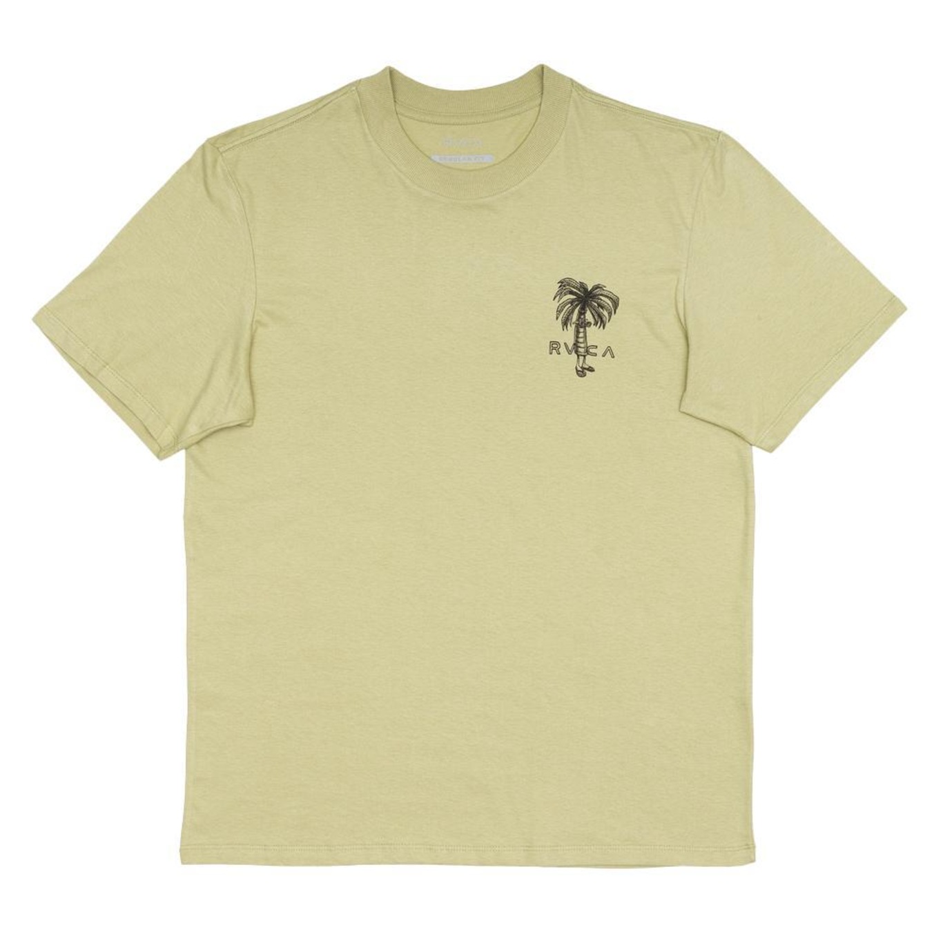 Camiseta Rvca Pommier Palms Sm25 Masculina Verde Claro - Foto 3