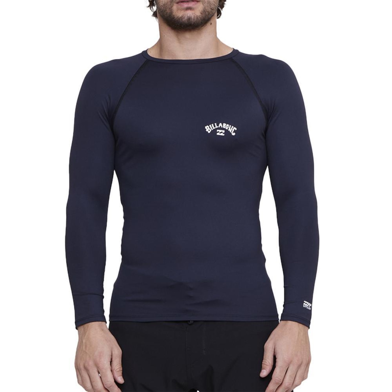 Camiseta Billabong Surf Ml Small Arch Sm25 Masculina Preto - Foto 1