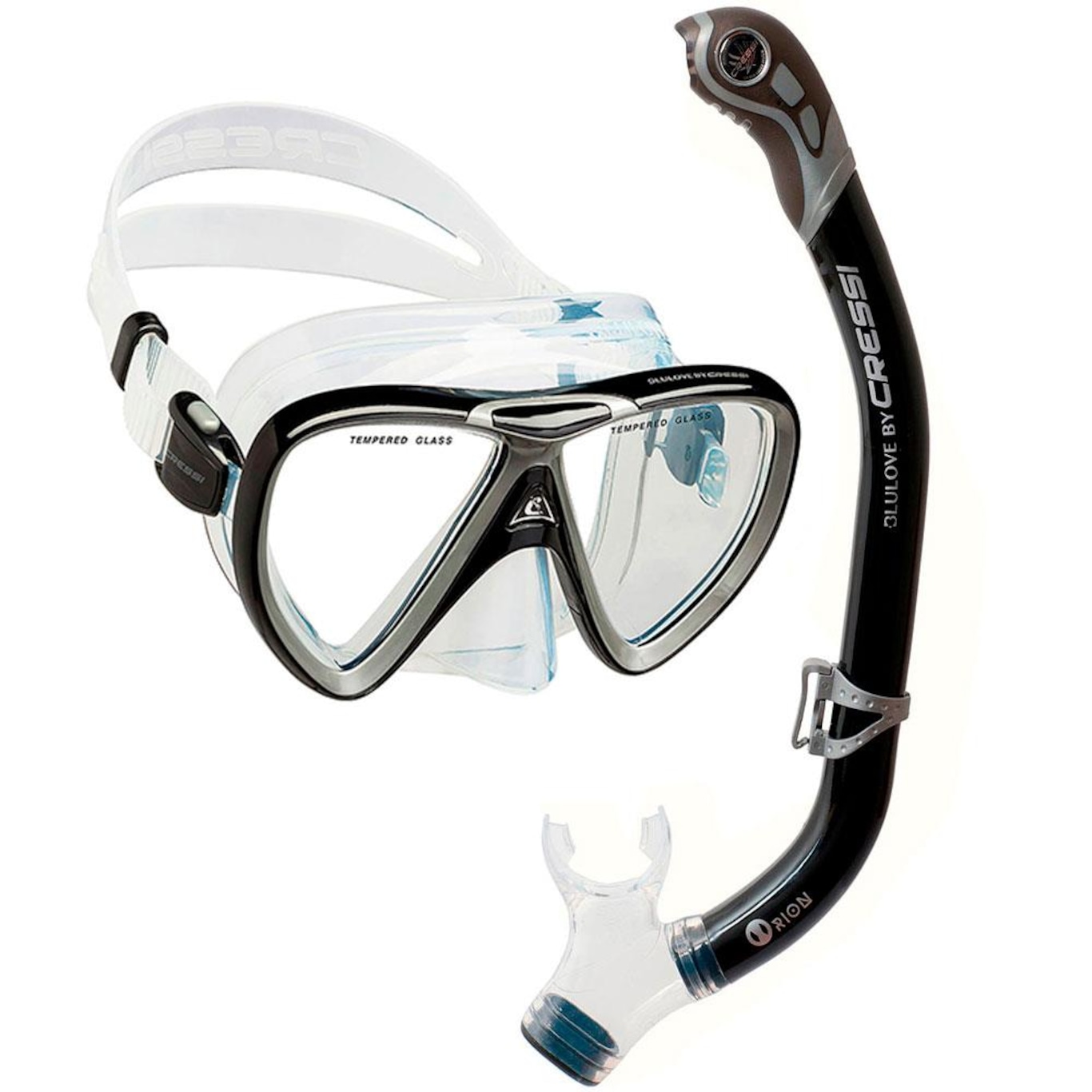 Kit Cressi Ikarus & Dry com Máscara + Snorkel - Foto 1