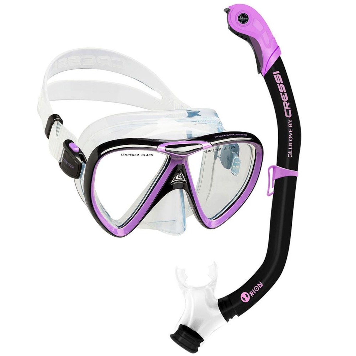 Kit Cressi Ikarus & Dry com Máscara + Snorkel - Foto 1