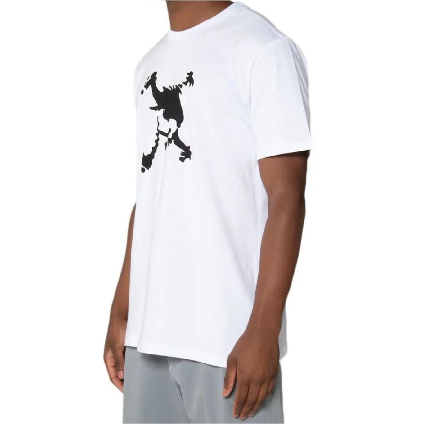 Camiseta Oakley Heritage Skull Tee Masculina - Branco e Preto - Foto 2