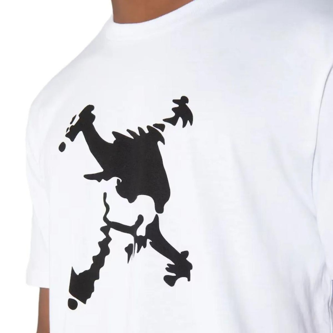 Camiseta Oakley Heritage Skull Tee Masculina - Branco e Preto - Foto 4