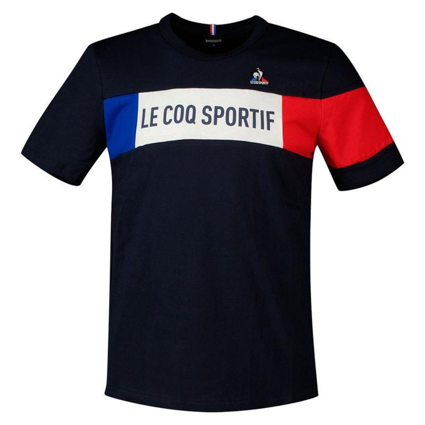 Camiseta Ss Tricolor Azul Marinho - Le Coq Sportif - Le Coq Sportif - Masculino - Foto 1